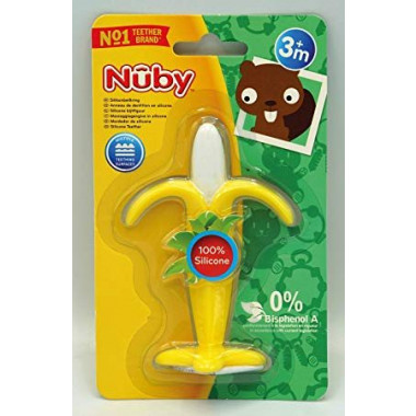 Nuby Zahnungshilfe in Bananenform 3M+