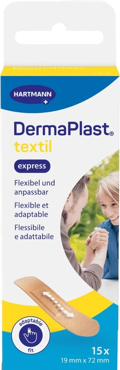 DermaPlast® Textil Express Strips 19 x 72 mm 15 Stück