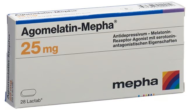 AGOMELATIN Mepha Filmtabletten 25 mg 28 Stück AGOMELATIN Mepha Filmtabletten 25 mg 28 Stück