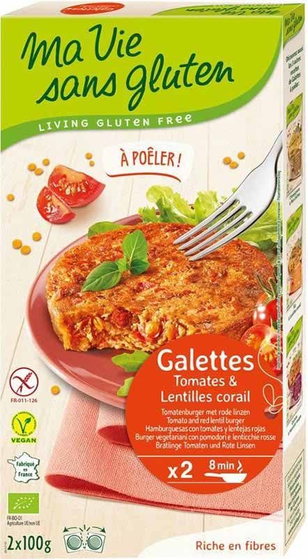 MA VIE S GLUT Bratlinge Reis-Rote Linsen 2 x 100g