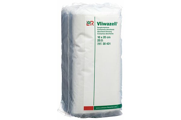 Vliwazell Saugkompresse 10x20cm 25 Stück