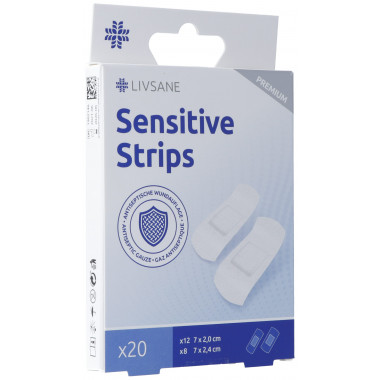 Livsane Premium Sensitive Pflaster Strips 20 Stück Livsane Premium Sensitive Pflaster Strips 20 Stück