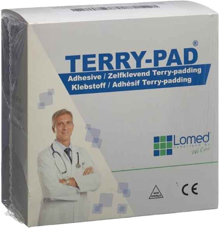 LOMED Terry Pad Polster 4cmx4m weiss dehnbar Rolle