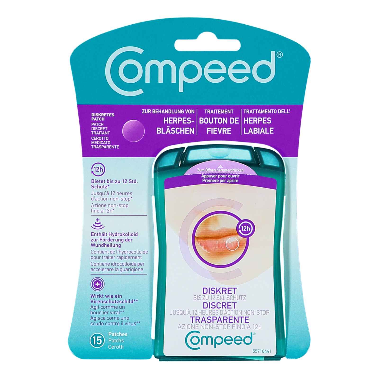 Compeed® Herpesbläschen Patch 15 Stück Compeed® Herpesbläschen Patch 15 Stück