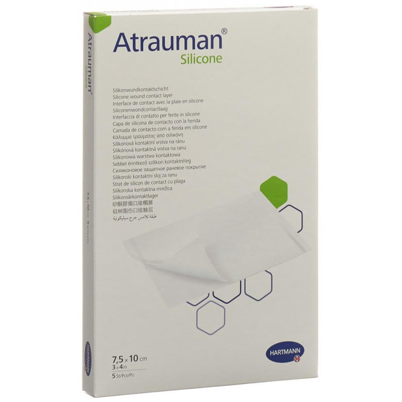 Atrauman Silicone 7.5x10cm steril 5 Stück
