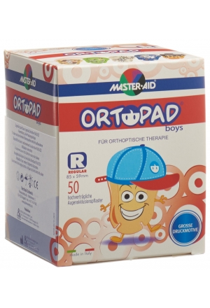 Ortopad Occlusionspflaster Regular Boys ab 4 Jahre 50 Stück Ortopad Occlusionspflaster Regular Boys ab 4 Jahre 50 Stück