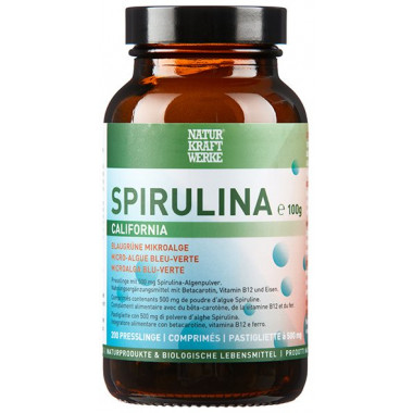 NaturKraftWerke Spirulina California Presslinge à 500mg 200 Stück NaturKraftWerke Spirulina California Presslinge à 500mg 200 Stück