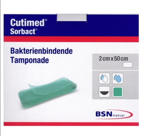 Cutimed Sorbact Ribbon 2x50cm 20 Stück