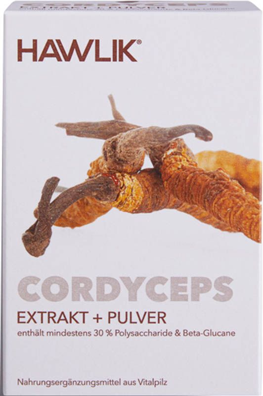 HAWLIK Cordyceps Extrakt + Pulver Kapseln 120 Stück