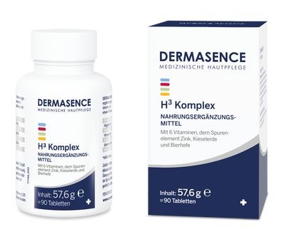DERMASENCE H3 Komplex Tabletten Dose 90 Stück