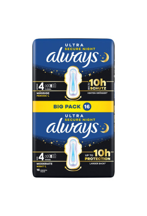 Always Ultra Binde Gr4 Sec Nig Flü BigP 16 Stück