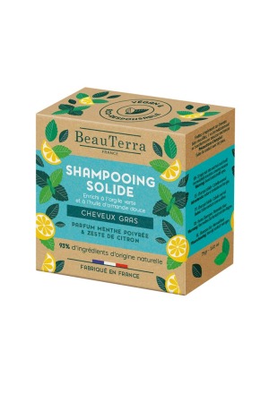 BeauTerra Shampoo Solide fettiges Haar 75g BeauTerra Shampoo Solide fettiges Haar 75g