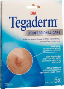 3M Tegaderm Film Transparentverband 10x12cm 5 Stück 3M Tegaderm Film Transparentverband 10x12cm 5 Stück