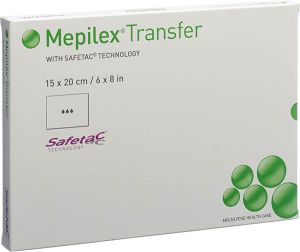 Mepilex Transfer Safetac Wundauflage 15x20cm Silikon 5 Stück