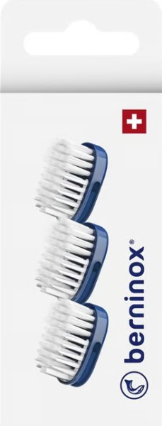 BERNINOX Ersatzköpfe blau super sFuss offent 3 Stück