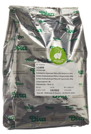 DIXA Echtes Goldrutenkraut PhEur BIO geschnitten, 500 g DIXA Echtes Goldrutenkraut PhEur BIO geschnitten, 500 g