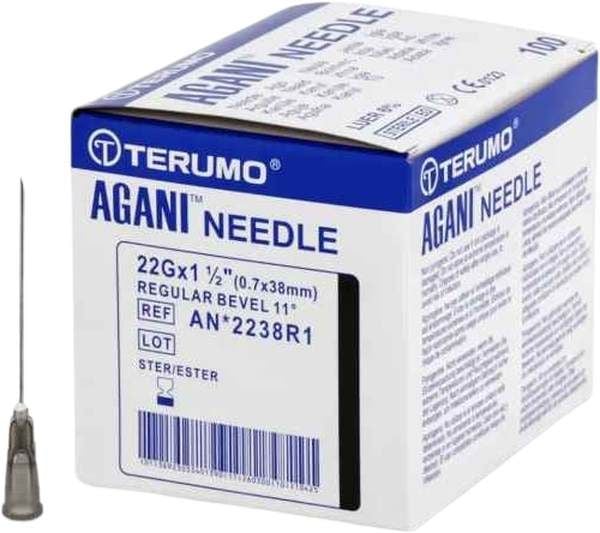 Terumo Agani Einmalka 22G 0.7x38mm schwarz 100 Stück Terumo Agani Einmalka 22G 0.7x38mm schwarz 100 Stück