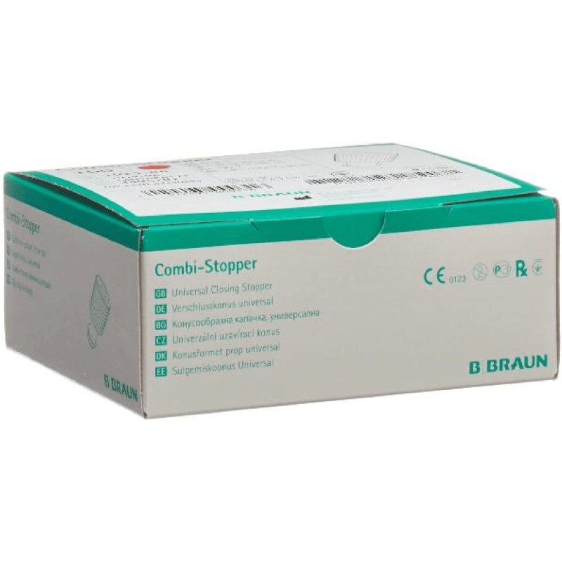 B. Braun Combi Verschlusskonus rot Luer Lock 100 Stück