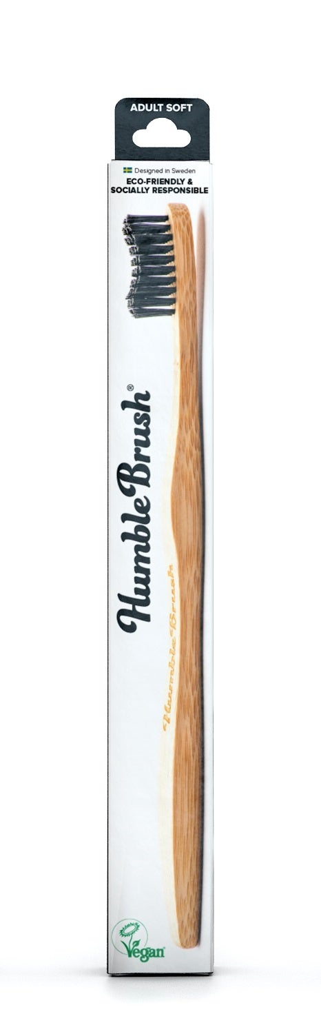 Humble Brush Zahnbürste Erwachsene schwarz Humble Brush Zahnbürste Erwachsene schwarz