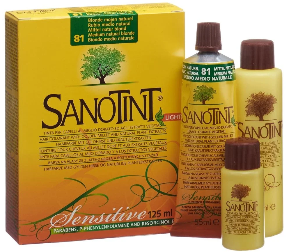 SANOTINT Sensitive Haarfarbe 81 mittel naturblond