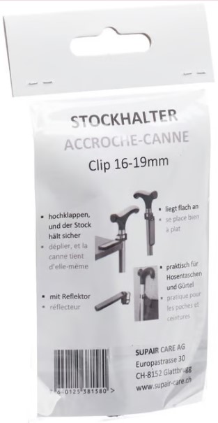 Supair Gehstockhalter mit Reflektor 16-19mm