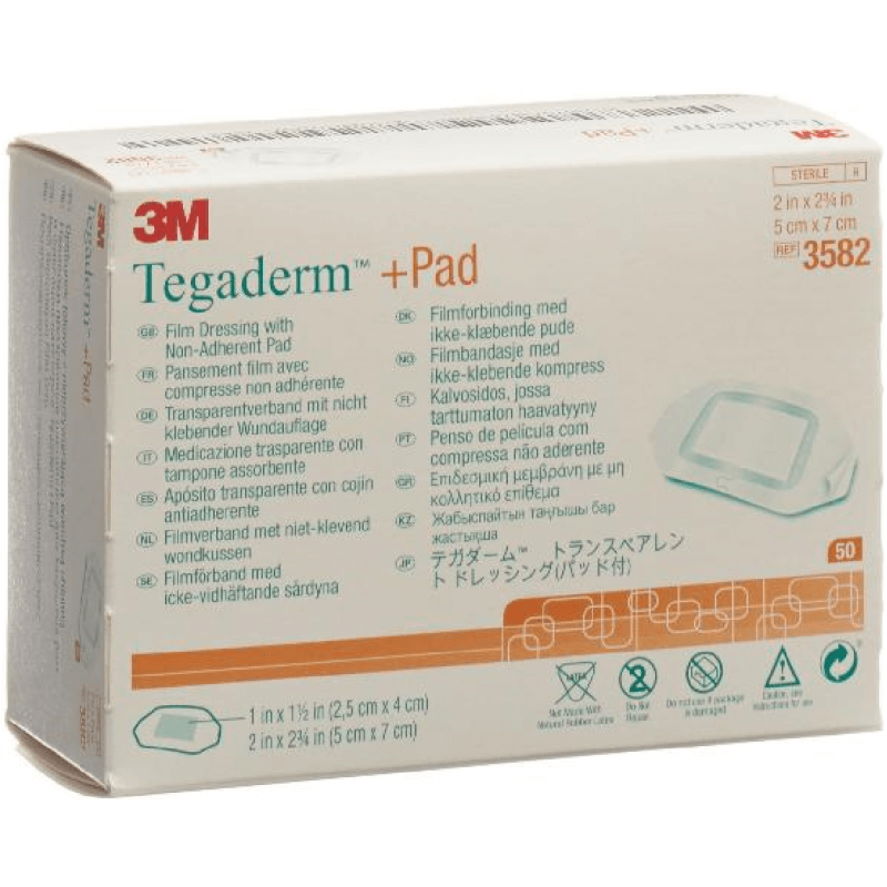 3M Tegaderm+Pad 5x7cm Wundkissen 2.5x4cm 50 Stück 3M Tegaderm+Pad 5x7cm Wundkissen 2.5x4cm 50 Stück