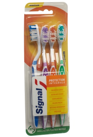Signal Zahnbürste medium 4 Family 4 Stück Signal Zahnbürste medium 4 Family 4 Stück