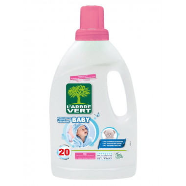 L'ARBRE VERT Öko Flüssigwaschmittel Baby 1.2 lt