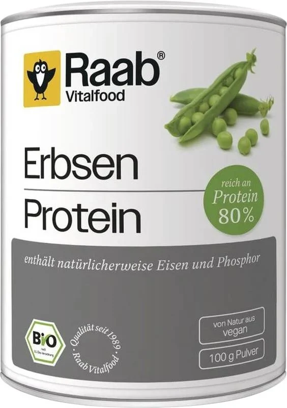 RAAB Erbsen Protein Plv Bio Ds 100g