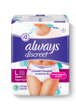 ALWAYS Discreet Inkontinenz Pants L Plus 9 Stk