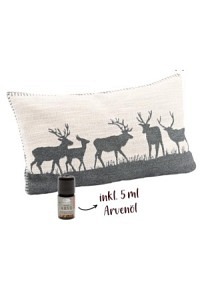 Aromalife Arvenkissen Hirsch grau 20x35cm inklusiv ätherischem Öl Arve 5ml Aromalife Arvenkissen Hirsch grau 20x35cm inklusiv ätherischem Öl Arve 5ml