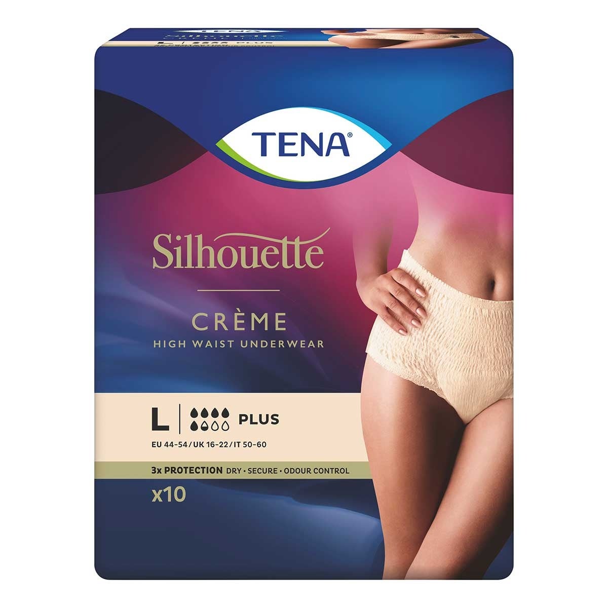 TENA Silhouette Plus L creme 10 Stück
