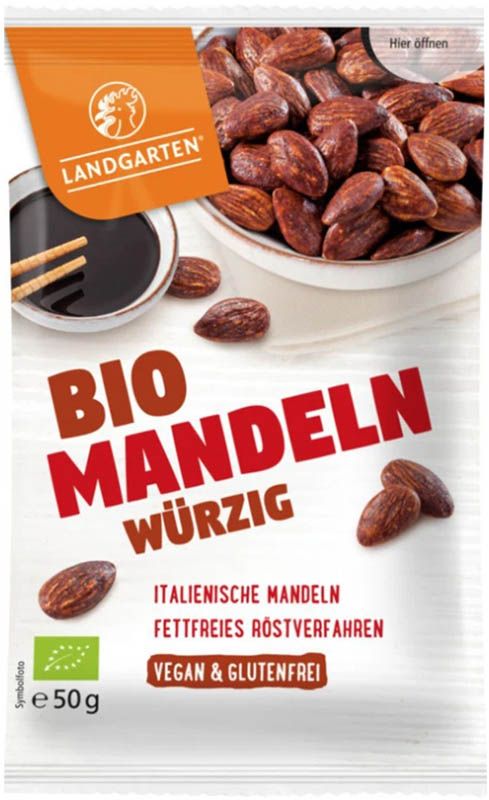 LANDGARTEN Mandeln würzig Bio glutenfr veg 50g