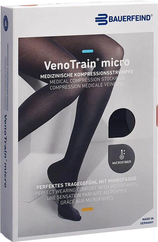 Bauerfeind VT MICRO AD KKL2 S n/l Fuss offen schwarz 1 Paar