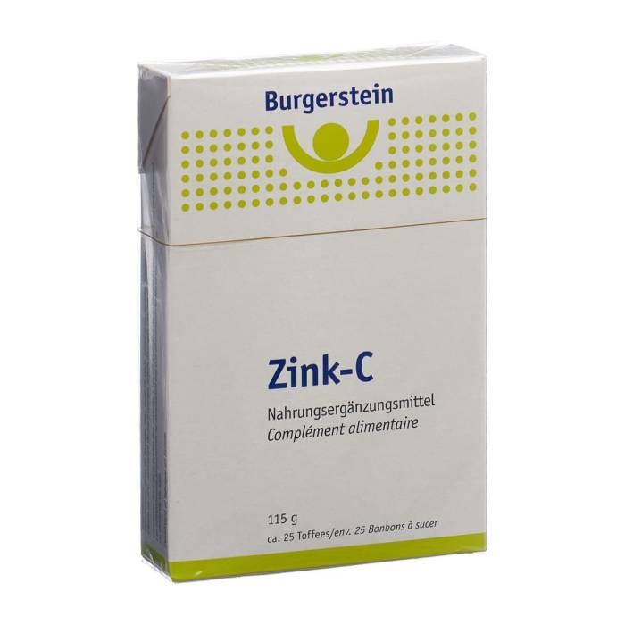 BURGERSTEIN Zink-C Toffees 115g BURGERSTEIN Zink-C Toffees 115g