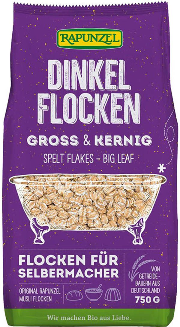 Rapunzel Dinkelflocken gross und kernig 750g Rapunzel Dinkelflocken gross und kernig 750g