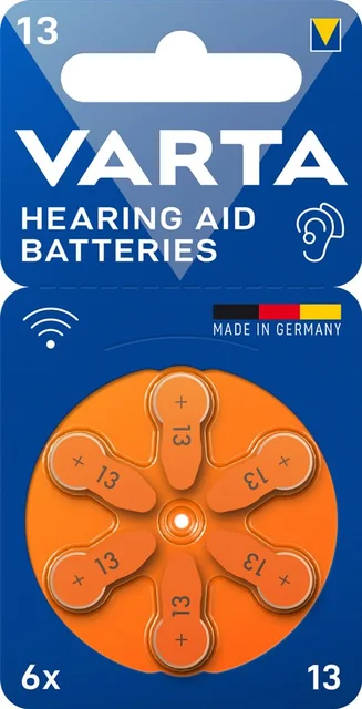 VARTA Hearing Aid Batterie 13 6 Stück