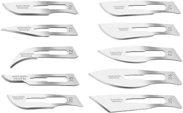 SWANN-MORTON Skalpellkling Fig.12 steril 100 Stück