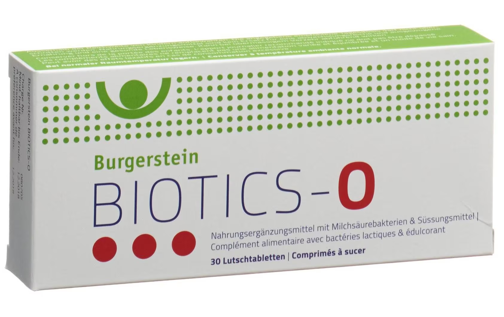 BURGERSTEIN Biotics-O Tabletten 30 Stück BURGERSTEIN Biotics-O Tabletten 30 Stück