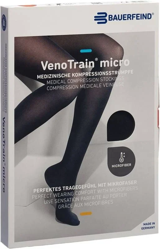 Bauerfeind VT MICRO AG KKL2 S n/l Fuss offen schwarz MikroNoppe 1 Paar