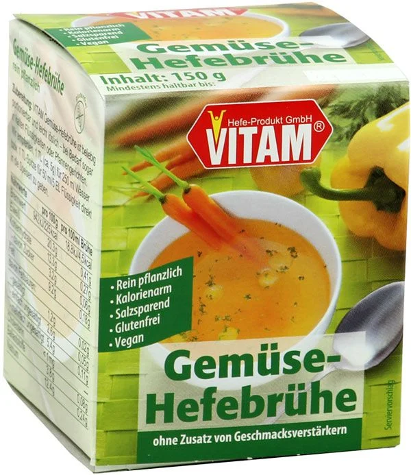 VITAM Hefebouillon Paste Gemüse glutenfrei 150g