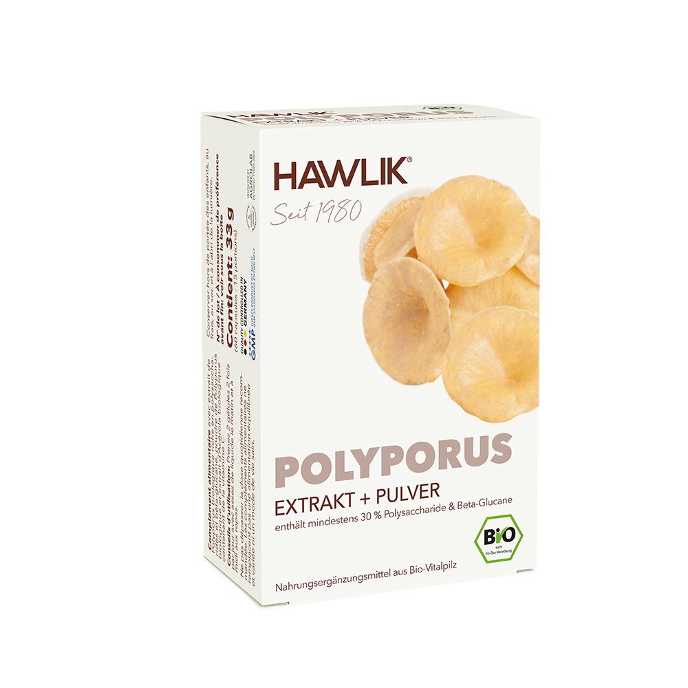HAWLIK Polyporus Extrakt + Pulver Kapseln 60 Stück