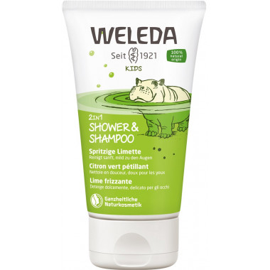Weleda KIDS 2 in 1 Shower & Shampoo Spritzige Limette 150ml Weleda KIDS 2 in 1 Shower & Shampoo Spritzige Limette 150ml