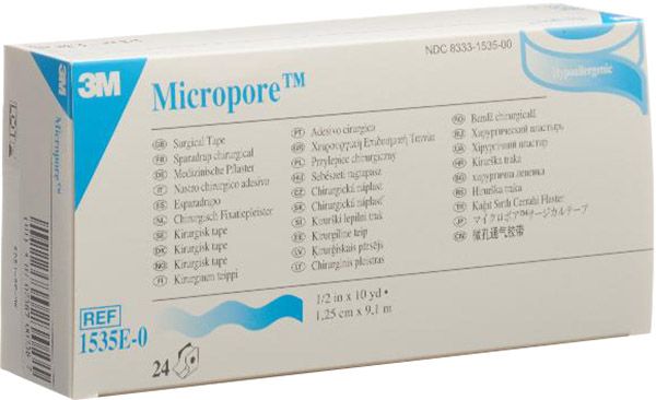 3M Micropore Rollenpflaster mit Dispenser 12mmx9.14m weiss 24 Stück 3M Micropore Rollenpflaster mit Dispenser 12mmx9.14m weiss 24 Stück