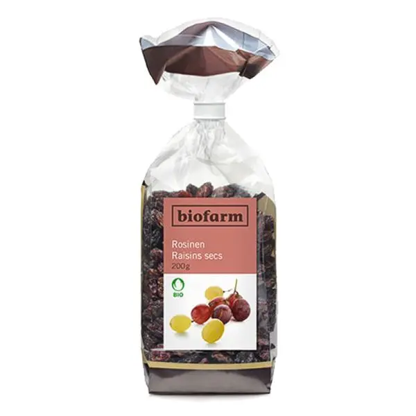 Biofarm Rosinen Knospe Beutel 200g