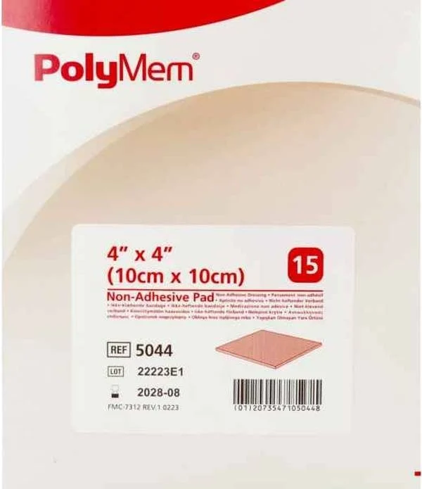 PolyMem Non Adhesive Dressing 10x10cm 15 Stück