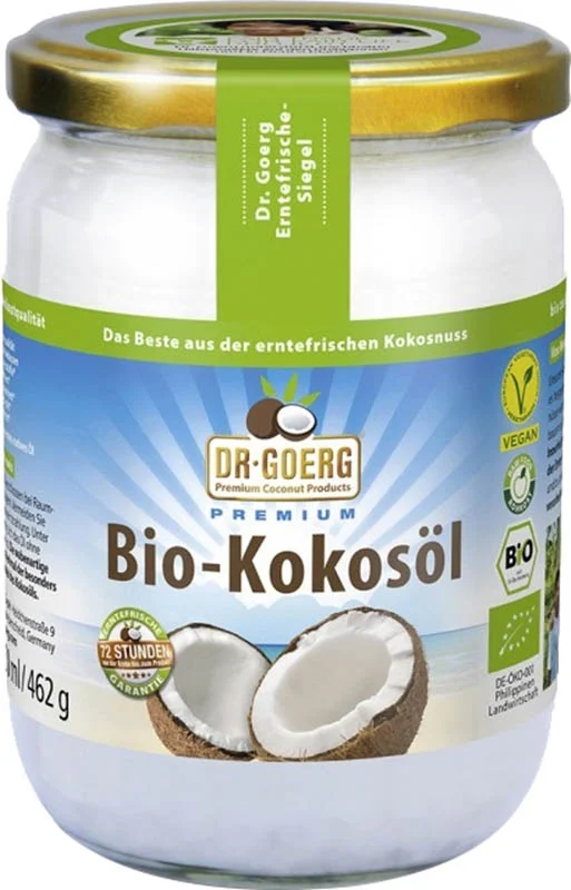 DR. GOERG Kokosöl roh Glas 500ml