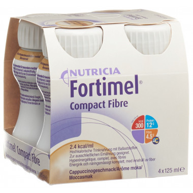 Fortimel Compact Fibre Cappuccino 4 x 125ml Fortimel Compact Fibre Cappuccino 4 x 125ml