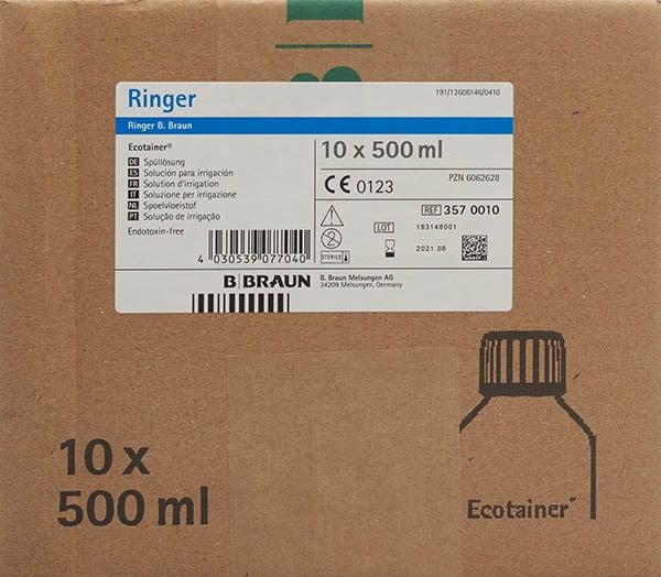 RINGER B. Braun Spül Lös 500ml Ecotainer 10 Stück