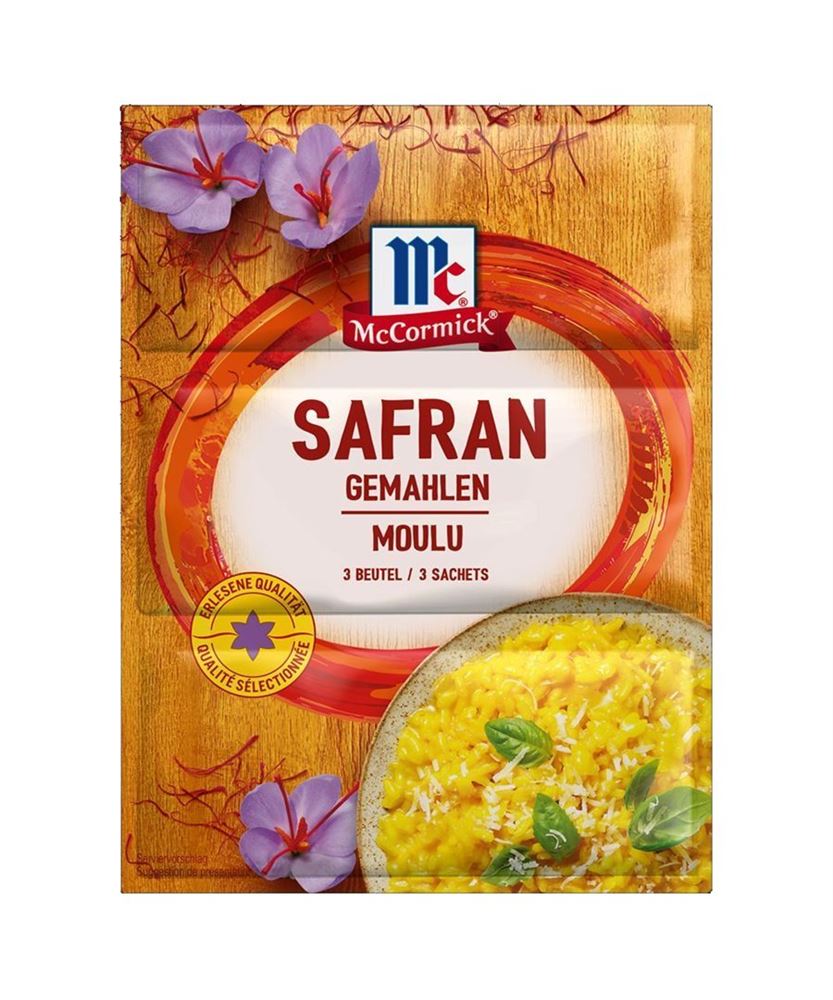 MC CORMICK Safran gemahlen 3 Btl 125mg